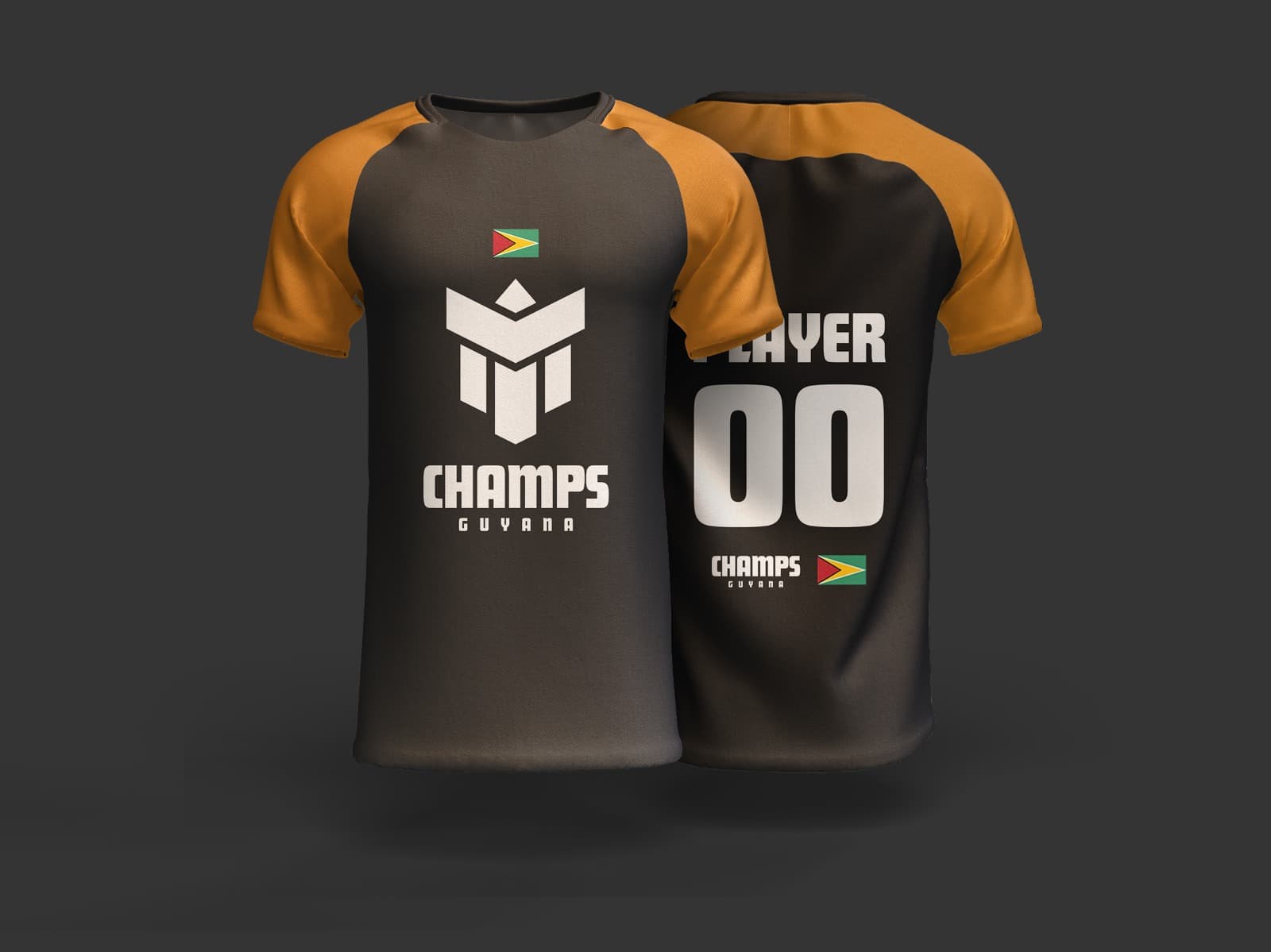 CHAMPS Tee — Shadow Black